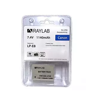 Аккумулятор Raylab RL-LPE8 1140мАч