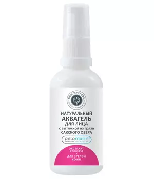 Аквагель для лица ДОМ ПРИРОДЫ с вытяжкой из грязи Сакского озера и экстрактом софоры для зрелой кожи, 50г