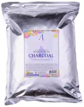 Альгинатная маска Anskin Charcoal Modeling Mask для жирной кожи 500g