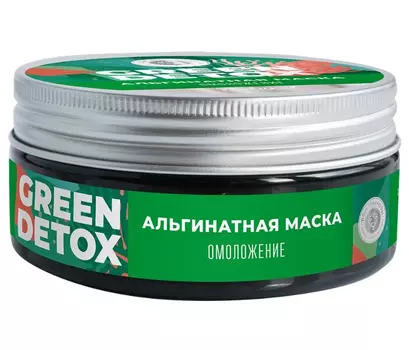 Альгинатная маска ДОМ ПРИРОДЫ Green Detox с комплексом черноморских водорослей Омоложение, 60г