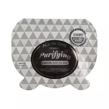 Альгинатная маска очищающая с древесным углем All-in One Purifying Charcoal Modeling Mask