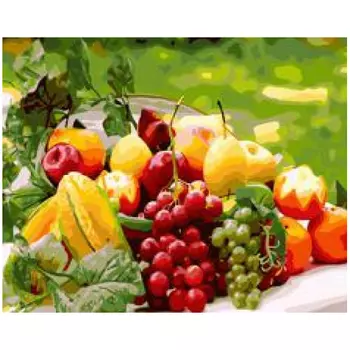 Алмазная картина Фрукты 50*40см без подрамника в коробке