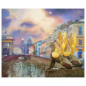 Алмазная картина Санкт-Петербург 40*50см на подрамнике