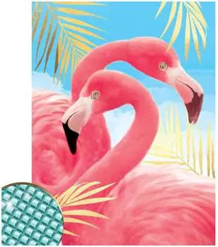 Алмазная вышивка Школа талантов 30х40 см "Фламинго" арт.3679122