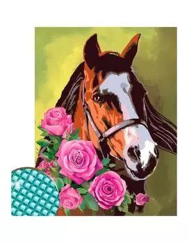 Алмазная вышивка Школа талантов 30х40 см "Лошадь" арт.3679118