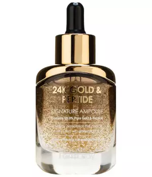 Ампульная сыворотка с золотом и пептидами FarmStay 24K Gold &amp; Peptide Signature Ampoule 35 мл