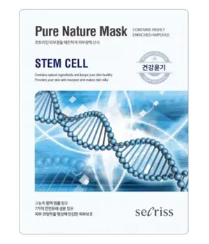 АН Secriss Маска для лица тканевая Secriss Pure Nature Mask Pack- Stem cell 25мл