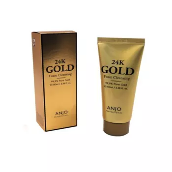 ANJО Professional Пенка для умывания с биозолотом, 24K Gold foam cleansing 100 мл