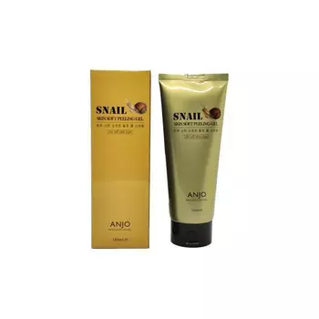 ANJO Professional Snail Peeling Gel, Гель-скатка для лица с экстрактом муцина улитки, 180 мл