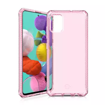 Антибактериальный чехол-накладка ITSKINS SPECTRUM CLEAR для Galaxy A51 светло-розовый