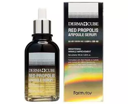 Антивозрастная ампульная сыворотка FarmStay против морщин с прополисом, 100мл