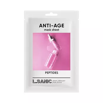 Антивозрастная тканевая маска с пептидами, 25мл, L.SANIC L.SANIC Peptides Anti-Age Mask Sheet, 25ml