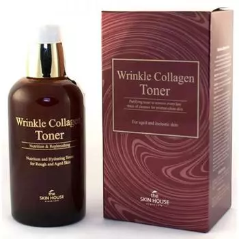 Антивозрастной тонер с коллагеном The Skin House Wrinkle Collagen Toner, 130мл