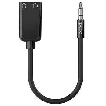 Аудио разветвитель PERO AD06 AUX SPLITTER черный