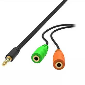Аудио разветвитель Ritmix RAS-110 (2* 3,5 мм => jack 3,5 мм 4pin) 1м