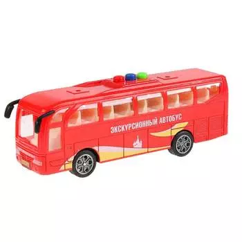 Автобус пластмассовый инерционный,свет,звук 17 см 1576685-R