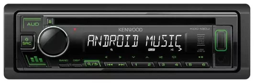 Автомагнитола CD Kenwood KDC-130UG 1DIN 4x50Вт