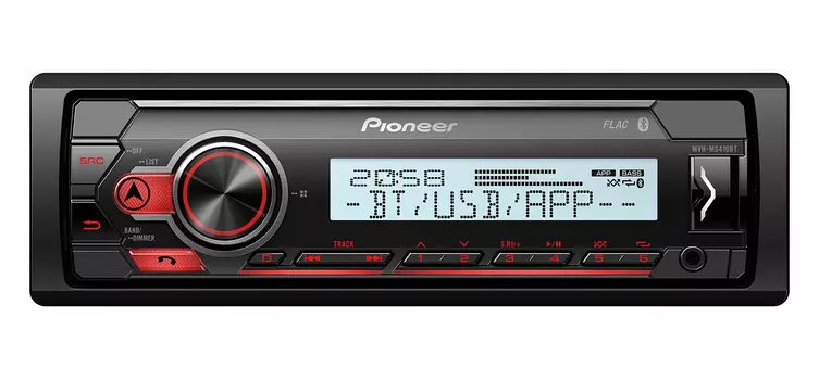 Автомагнитола Pioneer MVH-MS410BT 1DIN 4x50Вт