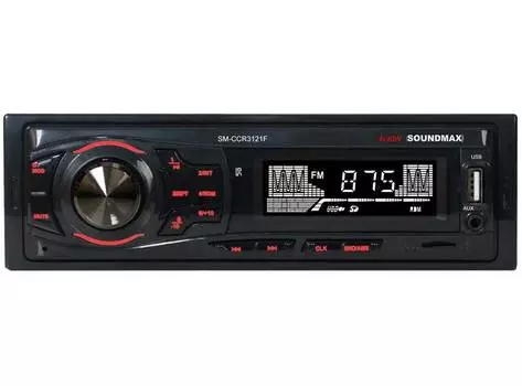 Автомагнитола Soundmax SM-CCR3121F 1DIN