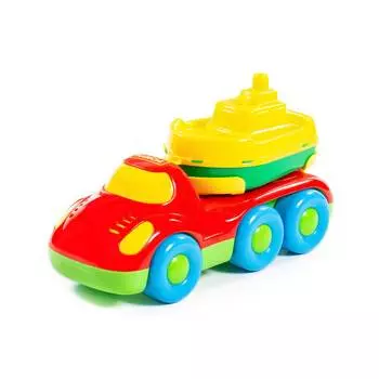 Автомобиль для перевозки кораблика "Дружок"+кораблик"Буксир"