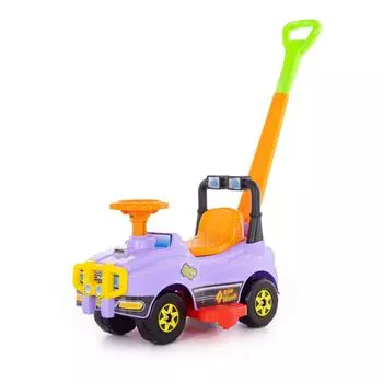 Автомобиль Джип-каталка с ручкой (сиреневый) Полесье 62925