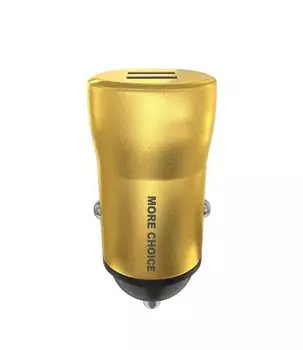 Автомобильное зарядное устройство More Choice AC31 2USB 2.4A золотой