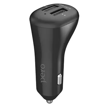 Автомобильное зарядное устройство PERO AC02 2USB 2.4A AUTOMAX черное