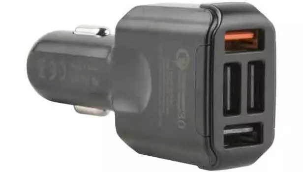 Автомобильное зарядное устройство Red Line 4 USB (модель AC4-30), Quick Charge 3.0, черный