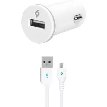 Автомобильное зарядное устройство TTEC Compact 1A+microUSB black