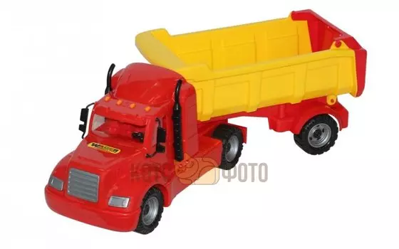Автомобиль-самосвал Майк с полуприцепом (в сеточке)
