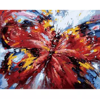 Бабочка.Роспись по холсту(картина по номерам 40*50см) MS7336