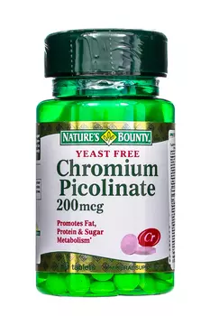 БАД Nature's Bounty Хрома пиколинат бездрожжевой таб. №100