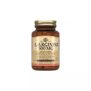 БАД Solgar L-аргинина капсулы 500мг №50