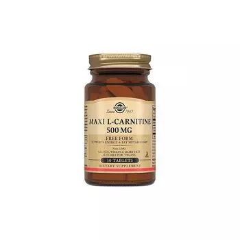 БАД Solgar L-карнитин таблетки 500мг №30