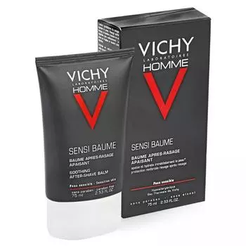 Бальзам после бритья Vichy Homme Sensi-Baume Mineral, 75 мл, смягчающий с минералами
