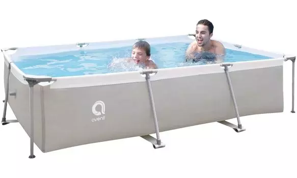 Бассейн прямоугольный со стальным каркасом Avenli 3.0м*2.07м*65cм 17771EU, фильтр-насос 300 галлонов