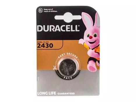 Батарейка Duracell Lithium 2430-1BL CR2430 (1шт.)