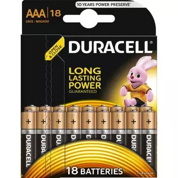 Батарейка Duracell LR03-18BL Basic AAA (18шт.)