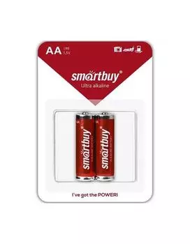 Батарейка SmartBuy LR6/2B (AA) (SBBA-2A02B)(2шт-уп)