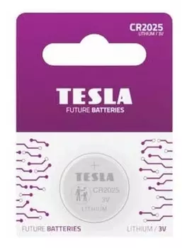 Батарейка Tesla CR2025, 1шт.