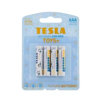 Батарейки TESLA AAA TOYS BOY Alkaline (LR03) блистер 4 шт