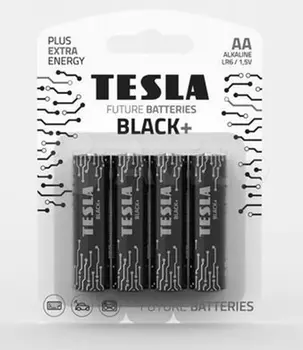 Батарейки Tesla BLACK AA+4ks Alkaline AA (LR06, пальчиковая) блистер 4шт