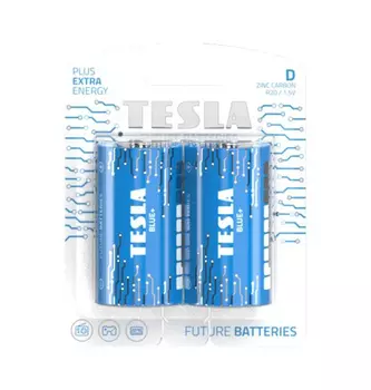 Батарейки Tesla BLUE+ D, 2 шт