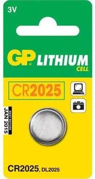 Батарейка GP Lithium CR2025 (1шт.)