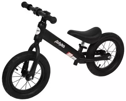 Беговел Moby Kids Run 2,кол.12" надувн,рама карбон.Чёрный 641498