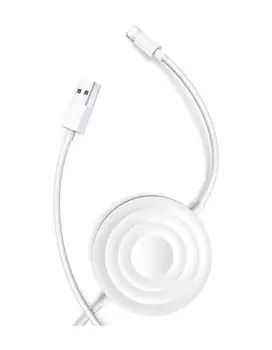 Беспроводное зарядное устройство USAMS US-CC096 с кабелем USB - Lightning, 2A, белый (CC96WH02)