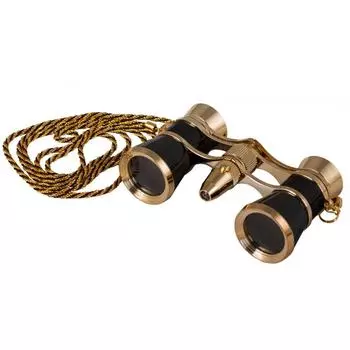 Бинокль Levenhuk Broadway 325F с подсветкой и цепочкой, черный