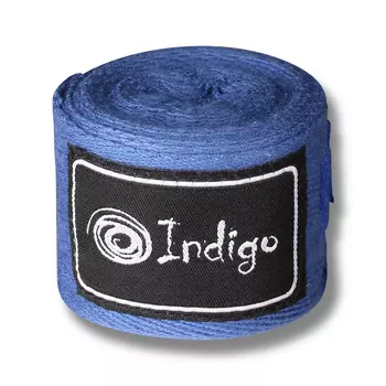 Бинт боксёрский INDIGO х/б, нейлон, 1115, Синий, 2,5 м