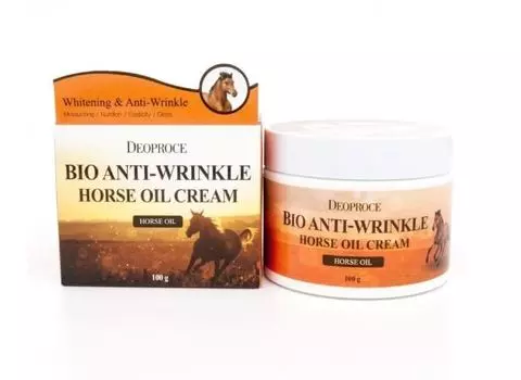 Биокрем против морщин с лошадиным жиром Deoproce Bio Anti-Wrinkle Horse Cream 100гр