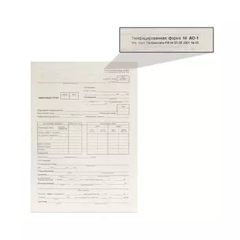 Бланк бухгалтерский, типографский Авансовый отчет нового образца, 195х270 мм, 100 штук, 130012, (10 шт.)